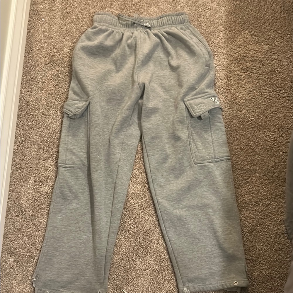 Kids Gray Cargo Pants